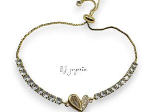 COPPER ADJUSTABLE HEART BRACELET (1765)