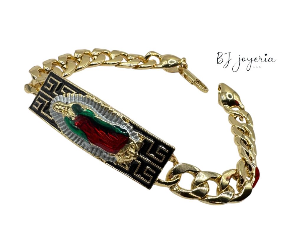 COPPER VIRGIN CUBAN BRACELET (1005)