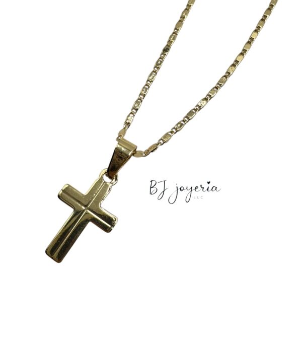 COPPER CHAIN WITH FLAT CROSS PENDANT (1698)