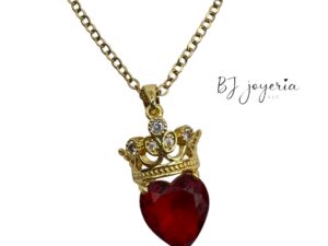 COPPER CHAIN WITH QUEEN'S HEART PENDANT (1694)