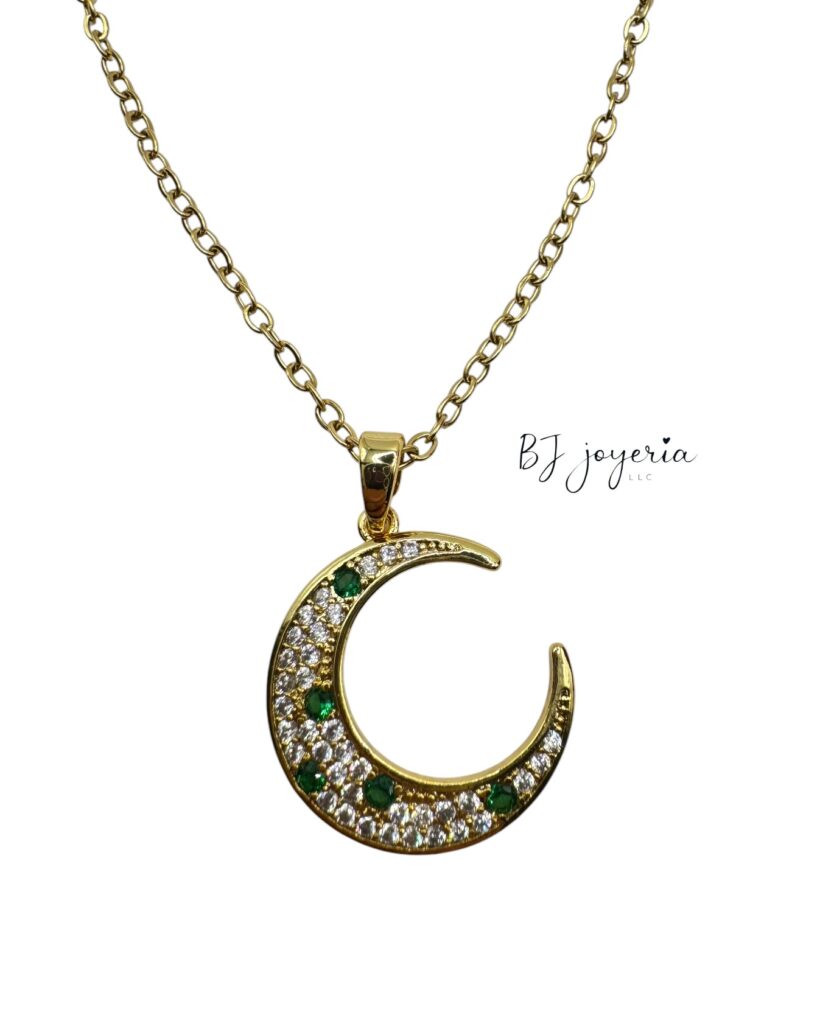 COPPER CHAIN WITH MOON PENDANT (1714)