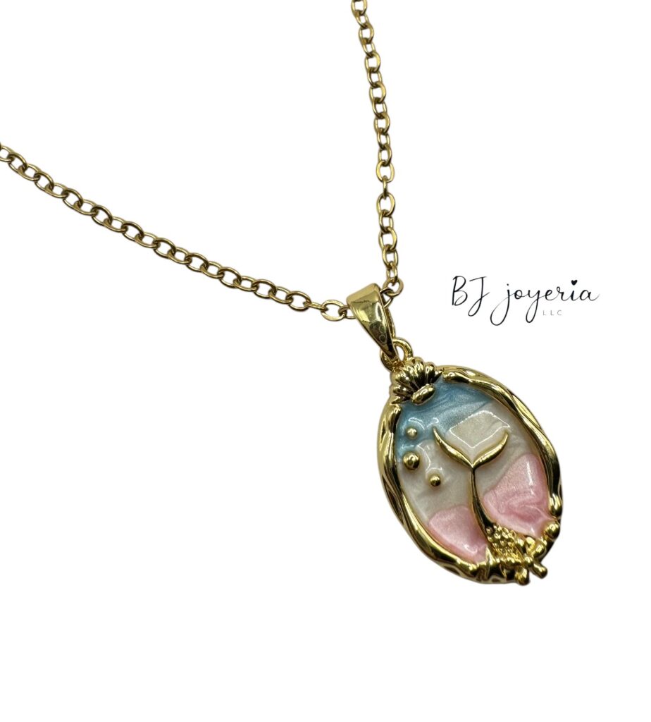 COPPER CHAIN WITH MERMAID TAIL PENDANT