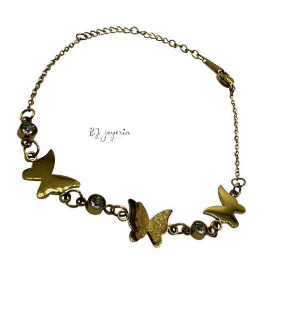 STAINLESS STEEL BUTTERFLY BRACELET (1771)
