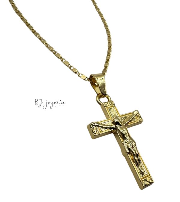 COPPER CHAIN WITH CRUCIFIX PENDANT (1701