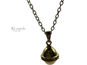 COPPER CHAIN WITH GOLDEN EGG PENDANT (1696)