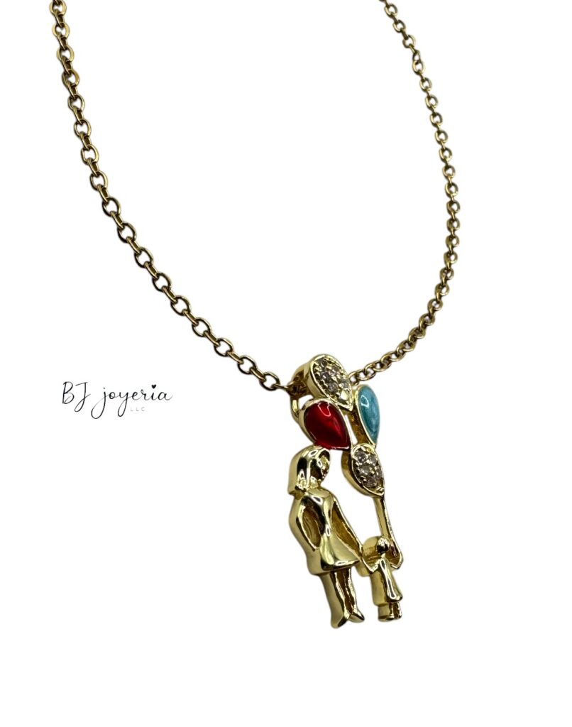 COPPER CHAIN WITH MOM AND DAUGHTER PENDANT (1760