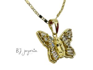 COPPER CHAIN WITH BUTTERFLY PENDANT (1754)