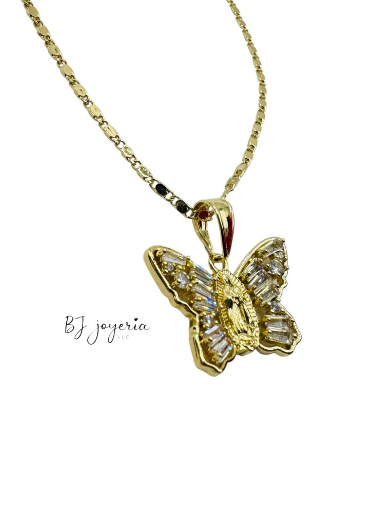 COPPER CHAIN WITH BUTTERFLY PENDANT (1754)