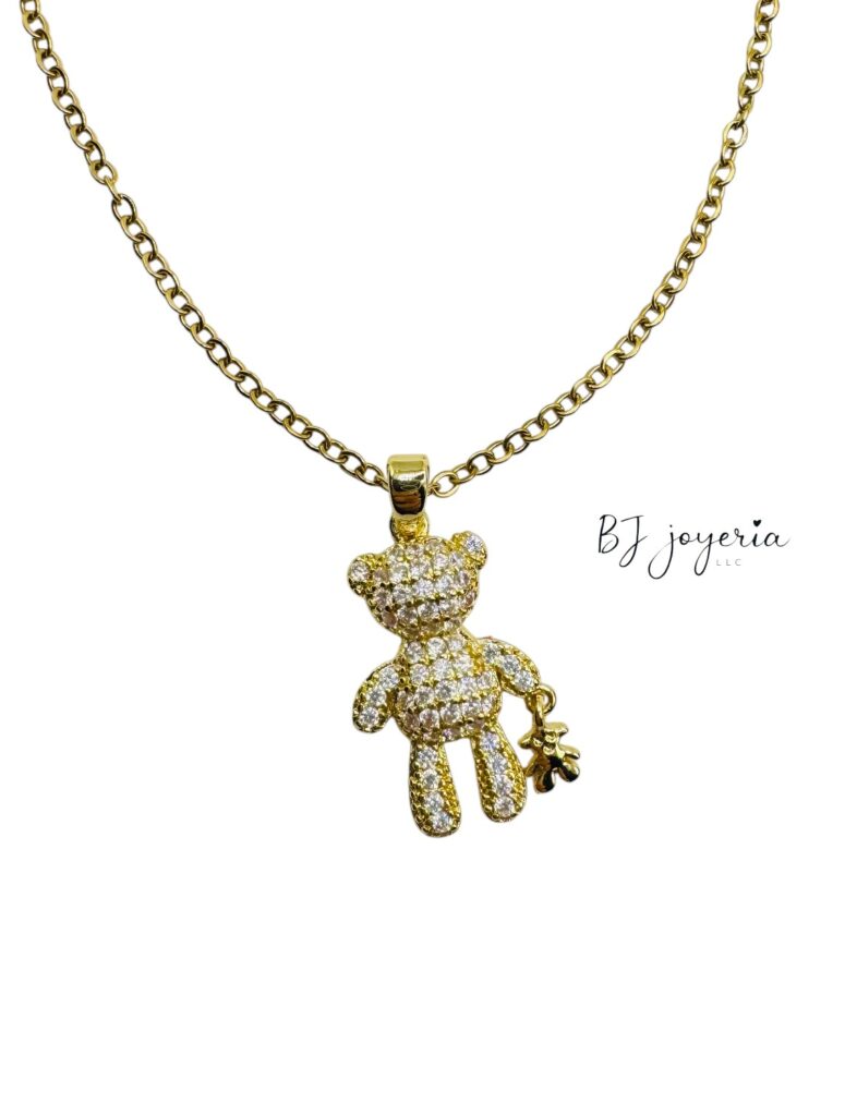 COPPER CHAIN WITH TEDDDY BEAR PENDANT (1757)