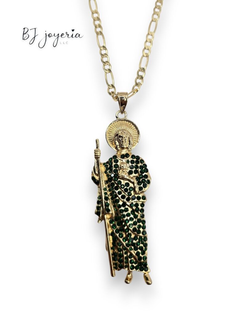 COPPER ST JUDE PENDANT WITH CHAIN (0955)