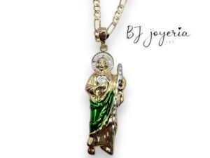 COPPER ST JUDE BIG PENDANT WITH CHAIN (0533)