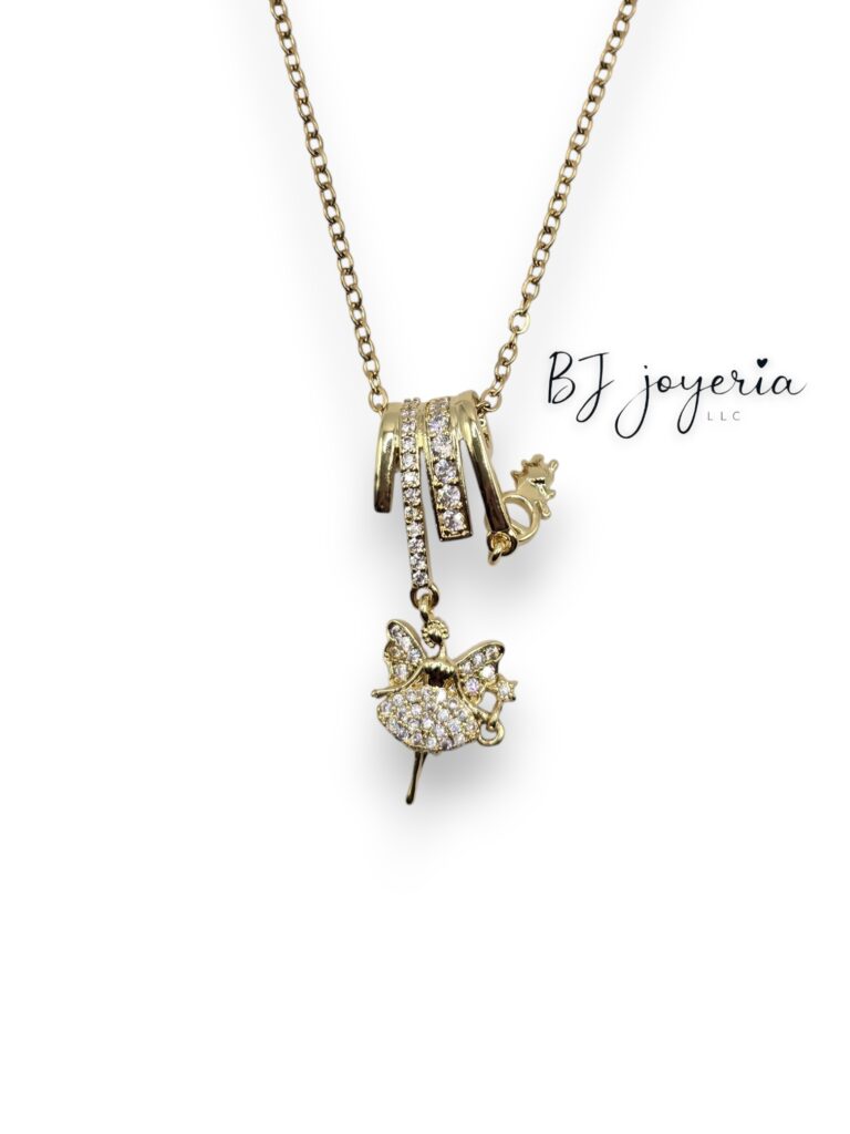 COPPER FAIRY PENDANT AND CHAIN (0139)