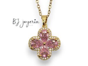 COPPER CLOVER PENDANT AND CHAIN (1218)