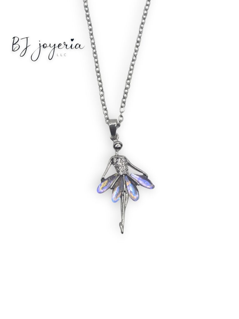 COPPER BALLERINA PENDANT AND CHAIN (0419)