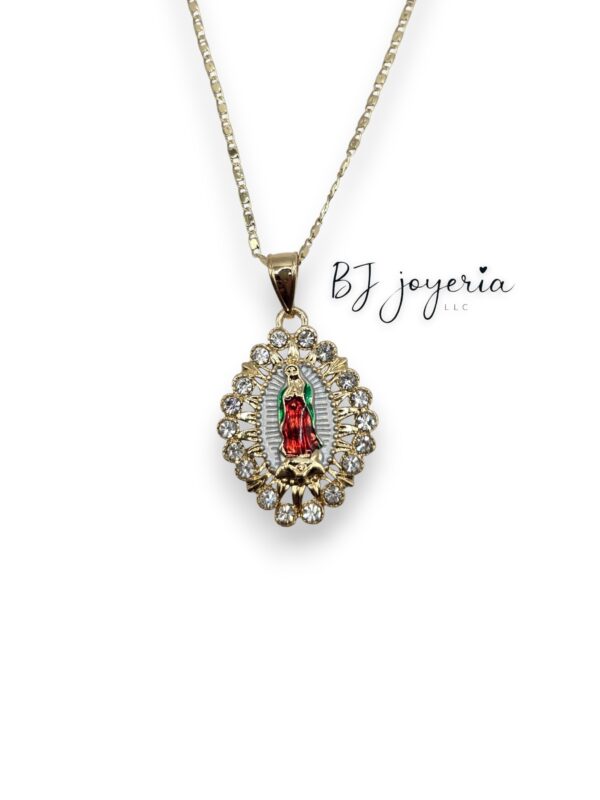 COPPER VIRGIN PENDANT AND CHAIN (0449)