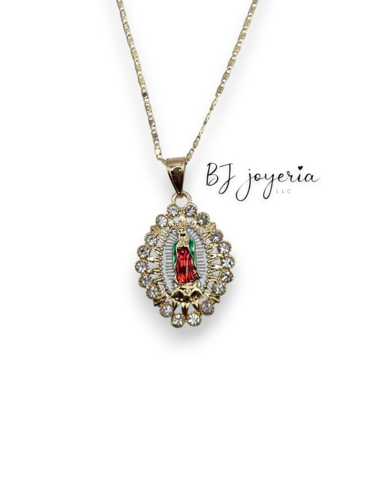 COPPER VIRGIN PENDANT AND CHAIN (0449)