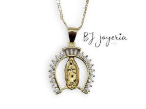 COPPER VIRGIN HORSESHOE PENDANT AND CHAIN (0064)