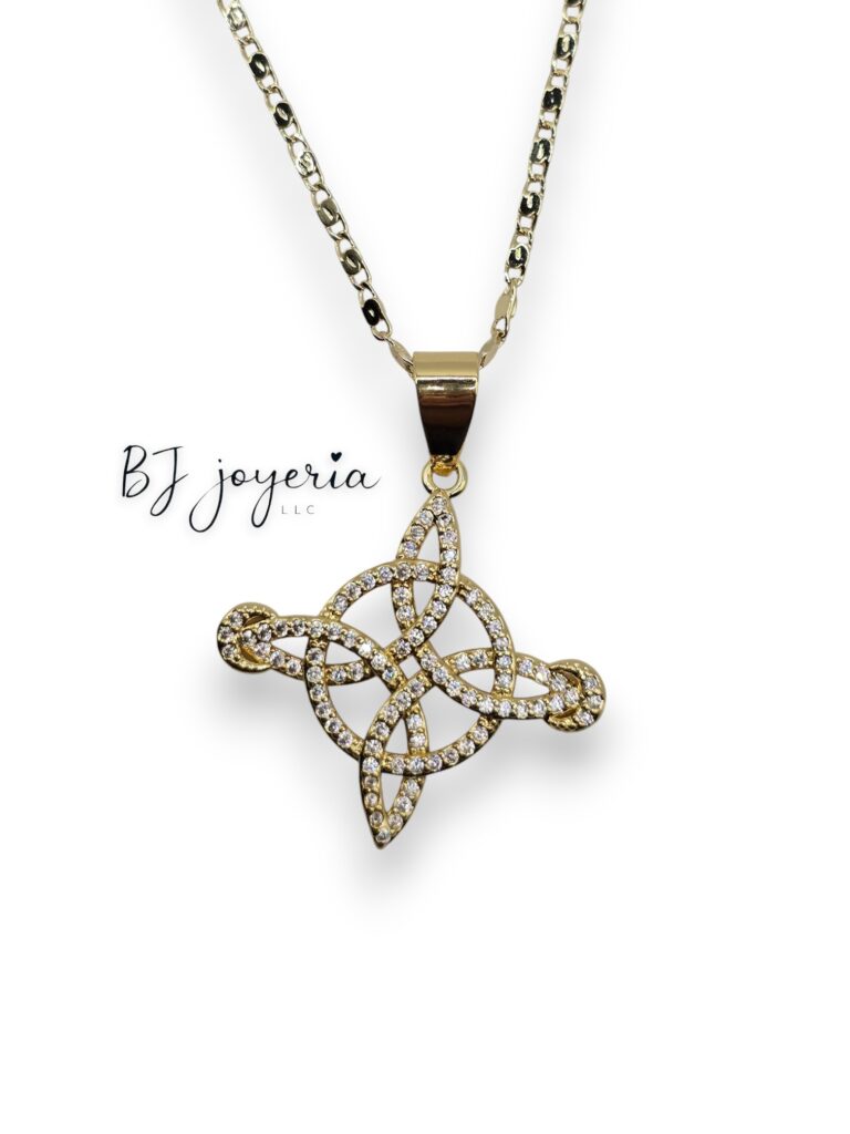 COPPER WITCH KNOT PENDANT AND CHAIN (1106)