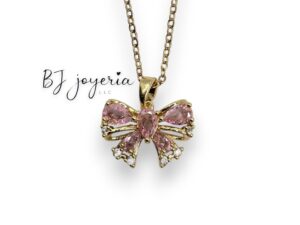 COPPER BOW PENDANT AND CHAIN (0019)