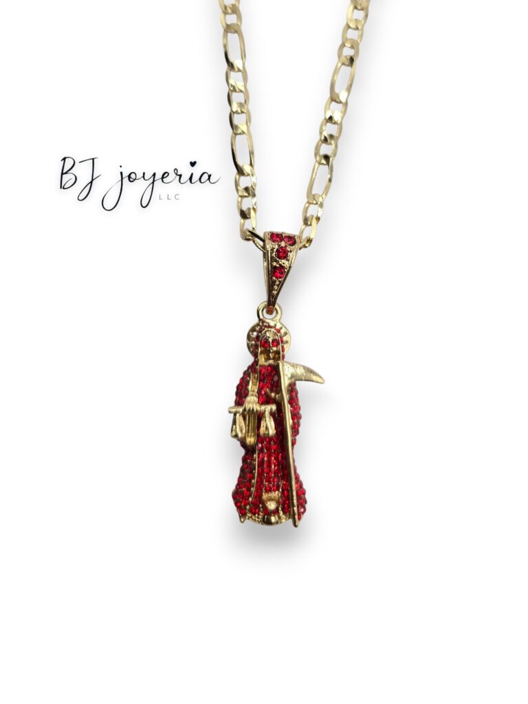 COPPER SANTA PENDANT AND CHAIN (0219)