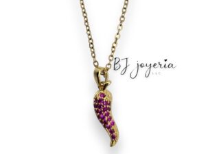 COPPER CHILI PENDANT AND CHAIN (0227)