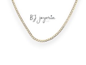 CUBAN SOLID DOUBLE SIDE CHAIN 18 INCH 14K (0090)