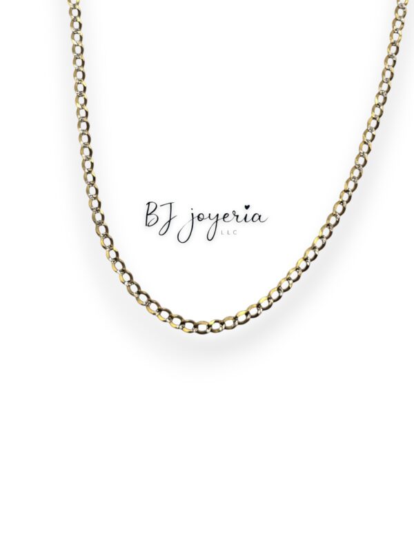 CUBAN SOLID CHAIN 18 INCH 14K (0499)