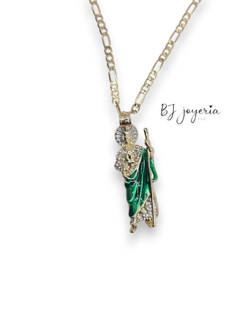COPPER ST JUDE WITH CHAIN (0936)