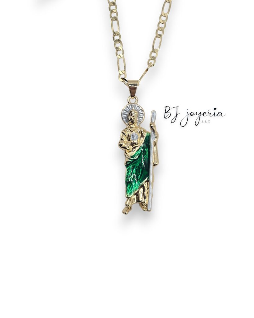 COPPER ST JUDE CHAIN WITH PENDANT (0944)