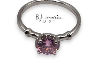 PINK STONE RING #7 (0856)