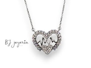 CHAIN WITH BRILLANT HEART PENDANT (0228)