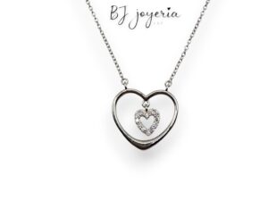DOUBLE HEART PENDANT WITH CHAIN (0509)