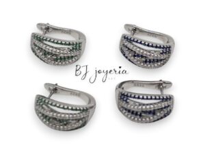 BRILLANT COLORS HOOPS EARRINGS (0744)