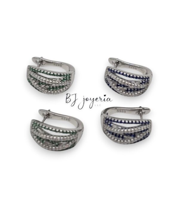 BRILLANT COLORS HOOPS EARRINGS (0744)