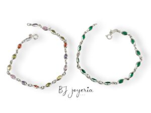FANCY BRACELET 7 1\2 INCH SILVER\925 (0253)
