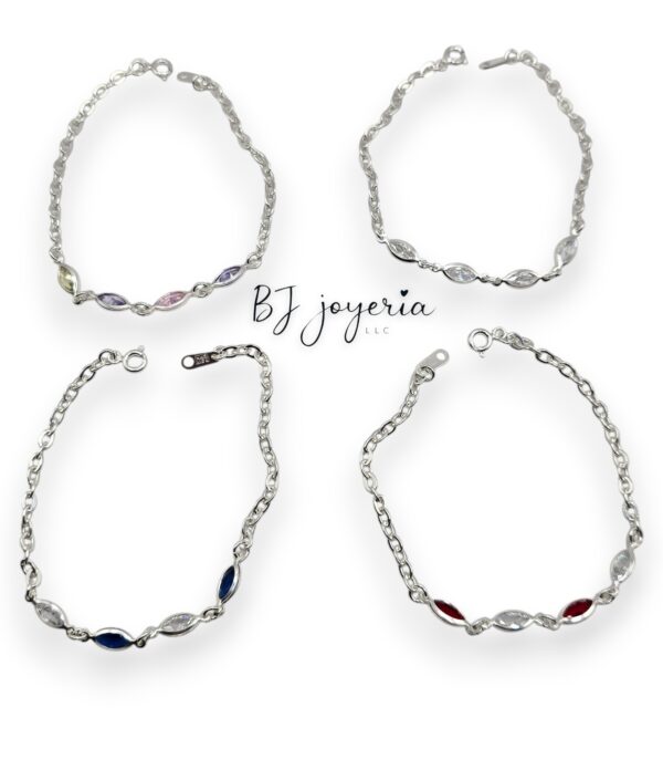 FANCY BRACELET 7 1\2 INCH (SILVER\925) (0501)