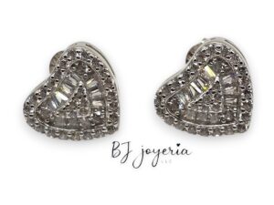 BRILLANT HEART EARRINGS (SILVER\925) (1285)