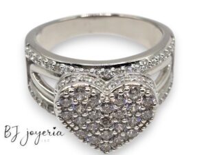 PRINCESS HEART RING #9 (SILVER\925) (0579)