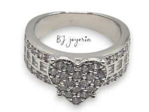 BRILLANT HEART PRINCESS RING (SILVER\925) (1072)