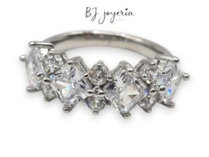 SQUARE BRILLANT RING #6 (SILVER\925) (0124)