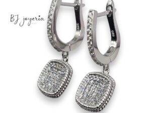 SQUARE EARRINGS (SILVER\925) (0515)