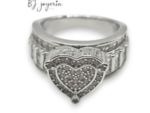 HEART PRINCESS RING #7 (SILVER\925) (1204)