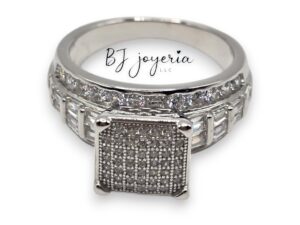 SQUARE PRINCESS RING (SILVER\925) (0818)