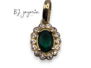 BRILLANT GREEN STONE PENDANT (10K) (0134)