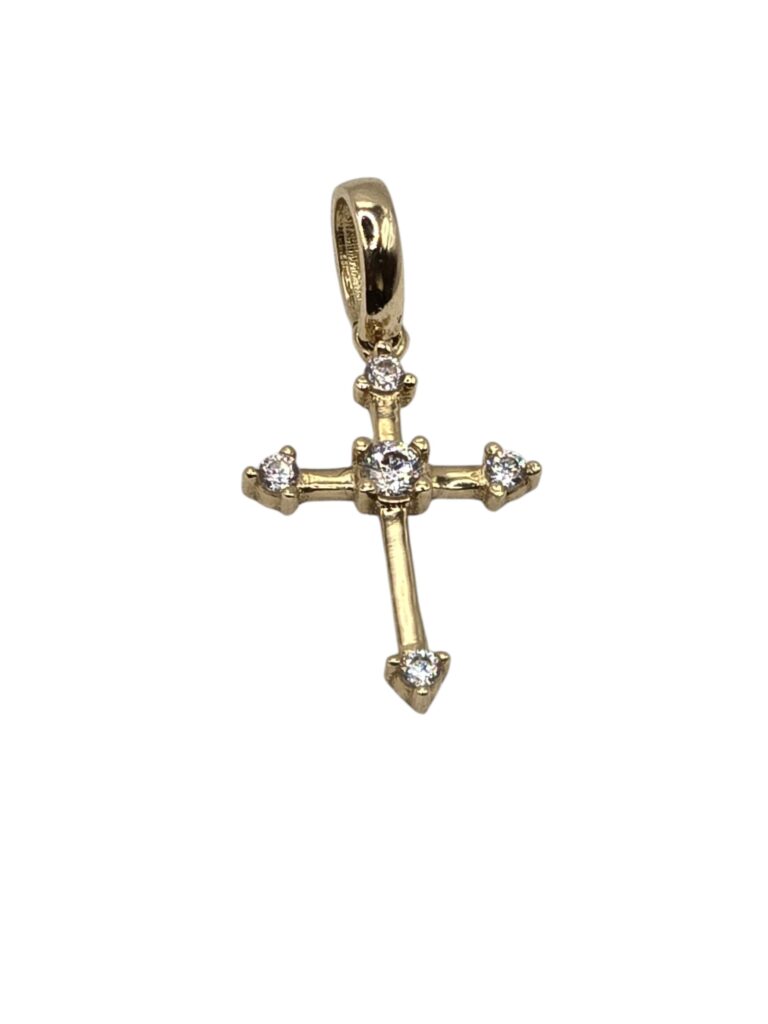 MINI CROSS PENDANT 14 K(10023)