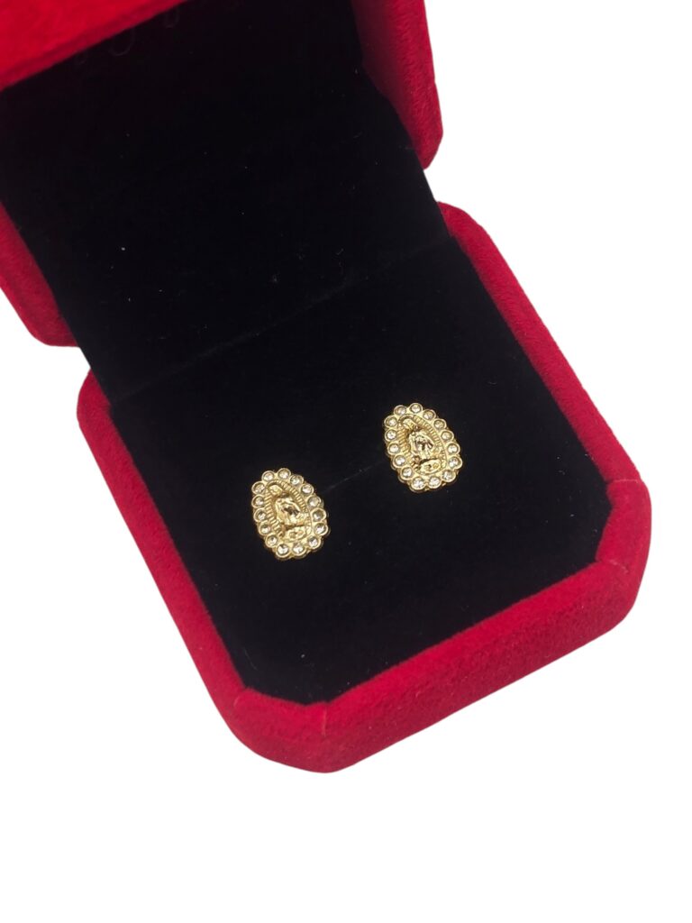 DIVINE MARY STUDS 14 K(10017)