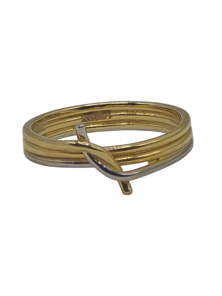 TWO-TONE WIRE RING 14 K(10030)