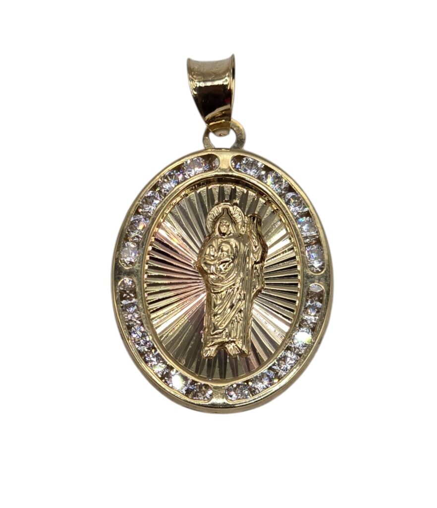 SAINT JUDE MEDAL PENDANT 14 K(10046)
