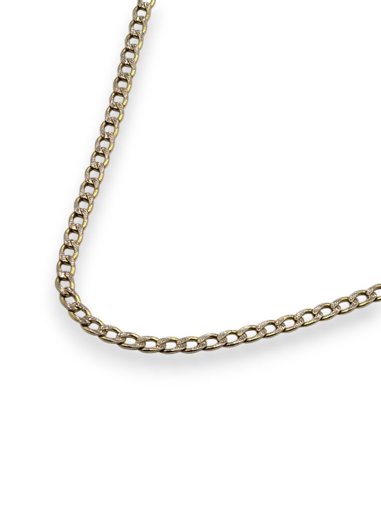 REVERSIBLE CUBAN CHAIN 22 INCH-3MM 14 K(1338)