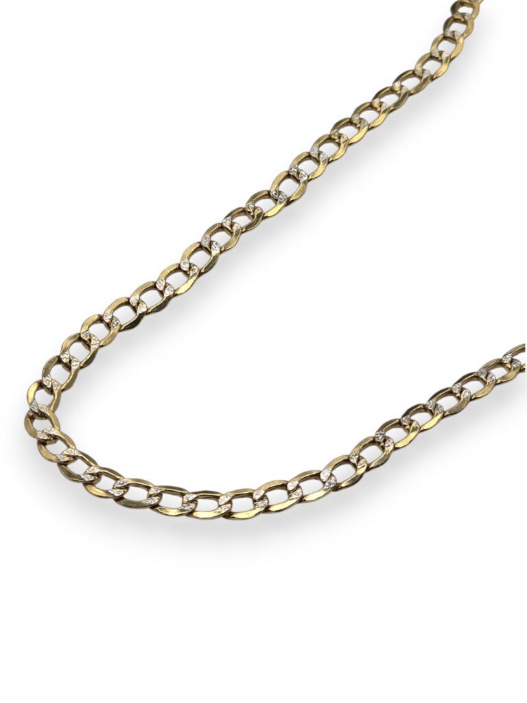 LUXE CUBAN CHAIN 18INCH-4MM 14 K(10078)